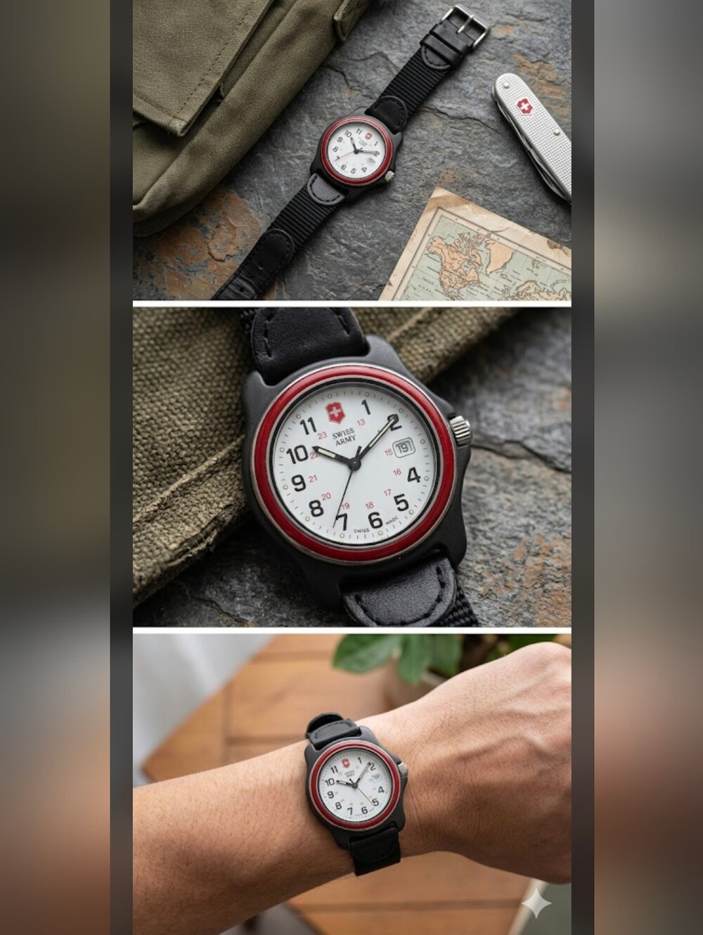 Classic Vintage 1990s Victorinox Swiss Army "Original" Field Watch Unisex